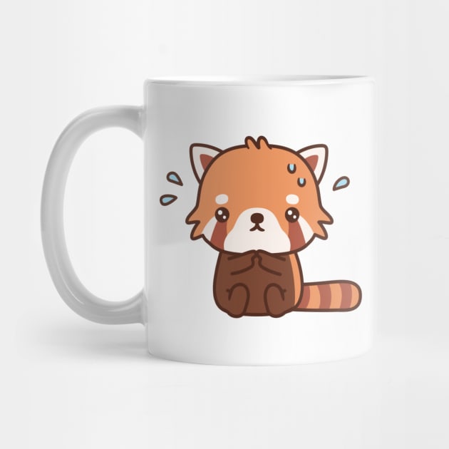 Cute Nervous Red Panda by rustydoodle